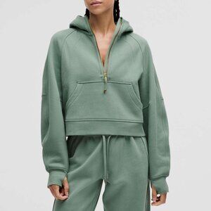 NWT Lululemon Scuba Oversized Half-Zip Hoodie, XS/S, Crater Blue/GOLD
